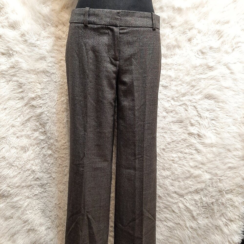 Ann Taylor Women's Gray Wool Blend Dress Pants Size: 2P